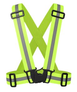Bretelles - Gilet - Bande Reflechissante - Fluorescente de Securite Corporelle Taille Unique -Gravity-