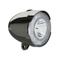 Eclairage Velo A Pile Avant Sur Garde-Boue - Patte Axa Classic 706 Led 15 Lux Noir Avec Interrupteur Livre Avec 3 Piles Aaa