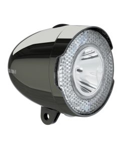 Eclairage Velo A Pile Avant Sur Garde-Boue - Patte Axa Classic 706 Led 15 Lux Noir Avec Interrupteur Livre Avec 3 Piles Aaa