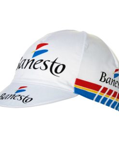 Casquette Velo Equipe Vintage Banesto Blanc