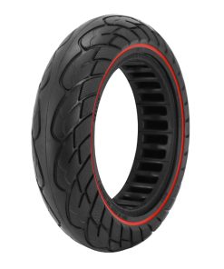 Pneu Trottinette Plein 10 X 2.50 Noir Liseret Rouge (Jante Largeur 45mm)