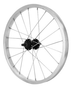 Roue City Patin 16" X 1.75 Avant Jante Alu Moyeu Acier Noir 85 mm Axe Plein (Etrto 305X20)
