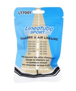 Chambre a Air Velo Pour Vae-E-Bike 700 X 23-30 Lineaire Valve Presta Tout Alu (Permet de Monter La Chambre a Air Sans Demonter La Roue) -Linea-