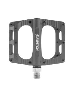 Pedale VTT Plateforme Descente - BMX Switch Freeride Alu Cnc Gris Filetage 9-16 Avec Picots (Paire) 100X90mm