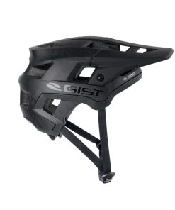 Casque Velo Adulte Gist VTT Scrub Noir In-Mold Taille 52-56 Reglage Molette Fermeture Boucle Magnetique
