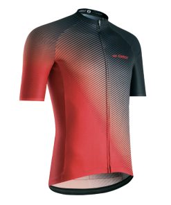 Maillot Gist Homme Flow Manches Courtes Zip Total Rouge M -5349