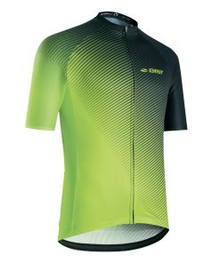 Maillot Gist Homme Flow Manches Courtes Zip Total Jaune Fluo S -5349