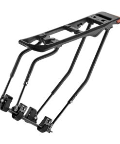 Porte Bagage Velo Arriere Fixation Haubans Alu Noir 26" A 29" Compatible Systeme Basil Mik (Poids Maxi 12Kgs)