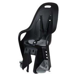 Porte Bebe-Siege Enfant Arriere Polisport A Fixer Sur Porte Bagage Fixation Etau Koari Noir Coussin Gris Pour Mik Hd (9 A 22Kgs) Compatible Vae Homologue En 14344 En Boite Individuelle