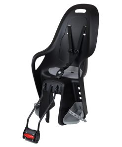 Porte Bebe-Siege Enfant Arriere Polisport A Fixer Sur Cadre Koari Noir Coussin Gris (9 A 22Kgs) Compatible Cadre 29" et Petits Cadres Homologue En 14344
