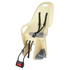 Porte Bebe-Siege Enfant Arriere Polisport A Fixer Sur Cadre Koari Jaune Coussin Gris (9 A 22Kgs) Compatible Cadre 29" et Petits Cadres Homologue En 14344