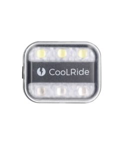 Eclairage Velo Coolride Usb Arriere Clip Sur Tige de Selle et Adaptateur Pour Fixation Sac A Dos 6 Led