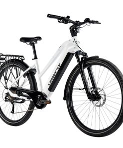 Velo Electrique-Vae VTC 29 Leader Fox Sandy Femme Blanc Brillant 9V Moteur Roue Ar Bafang 36V 45Nm Batterie 20Ah (16,5'' - H43Cm - Taille S - Pour Adulte de 158Cm À 168Cm)