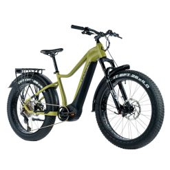 Velo Electrique-Vae VTT Fat Bike 26 Leader Fox Brasa Vert Kaki 11V Moteur Central Panasonic Gx Ultimate 36V 95Nm Batterie 20Ah (20'' - H47Cm - Taille L - Pour Adulte de 178Cm À 190Cm)