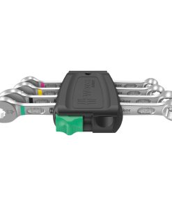 Cle Mixte-Plate Double Wera 6003 Joker Diam 8, 10, 12, 13 mm Chrome Moly (Set 4 Pieces) -Marque Allemande Pour Les Ateliers-