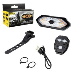 Eclairage Velo - Trottinette Usb Arriere Sur Tige de Selle - Haubans - Essieux Arriere de Trottinette A Led (Clignotant Integree + Telecommande Fixation Guidon) -Gravity-