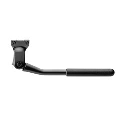 Bequille Velo Laterale Arriere Ursus Mooi+ 24-28'' Noir Reglable Fixation 2 Vis Sur Base Entraxe 40mm - Supporte 40Kgs (Livre Sur Carte) (Brevet Anti-Vibration)