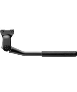 Bequille Velo Laterale Arriere Ursus Mooi+ 24-28'' Noir Reglable Fixation 2 Vis Sur Base Entraxe 40mm - Supporte 40Kgs (Livre Sur Carte) (Brevet Anti-Vibration)