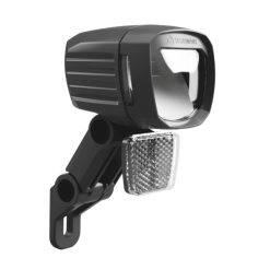 Eclairage Velo Vae - E-Bike Herrmans Mr10+ Option Plein Phare 240 - 450 Lumens Noir Avant Sur Fourche (Livre Avec Patte) 12V - Vendu En Boite