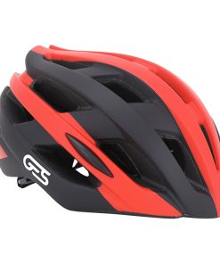 Casque Velo Adulte Ges Icon-12 Route-Gravel Noir-Rouge In-Mold Taille 58-62 Fit-System (Vendu En Boite) - 21 Aerations (Offre Speciale)