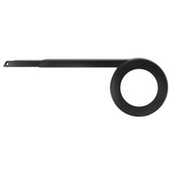 Pare-Carter Chaine Herrmans Pour Moteur Bosch 38 Dents Diam 118 mm L 319 mm Noir Mat - Fixation Ref 210236-210237 Compatible Leader Fox