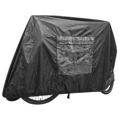 Housse de Protection Velo Newton Pour 2 Velos Sur Porte Velo Camping-Car Avec Emplacement Panneau Signalisation (Impermeable)