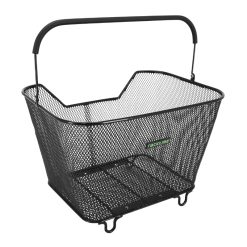 Panier Arriere Fil Acier Racktime Bask It Large Noir Avec Anse Sur Porte Bagage Racktime (43X29X31 Cm) - Vendu Sans Platine Compatible Systeme Racktime Snapit 2.0 et Snap It (178260 - 199818)
