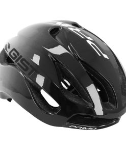 Casque Velo Adulte Gist Route Primo Restyling Noir-Blanc Full In-Mold Taille 56-62 Reglage Molette 230Grs