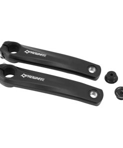 Manivelle Droite + Gauche Vae - E-Bike Longueur 165Mm Alu Noir Pour Moteur Shimano E8000, E7000, E6100 (Paire)