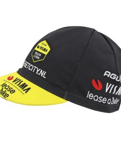Casquette Velo Equipe Pro Visma Jaune-Noir