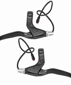 Levier de Frein Vae - E-Bike Alu Noir-Argent (Longueur Cable 300 mm) (Paire) -Gravity-
