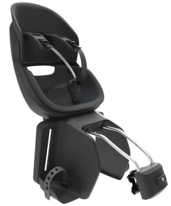Porte Bebe-Siege Enfant Arriere Prodigee Icon A Fixer Sur Cadre Noir Coussin Noir Avec Serrure (Jusqu'A 22 Kg Max) (Homologue Ce En 14344)