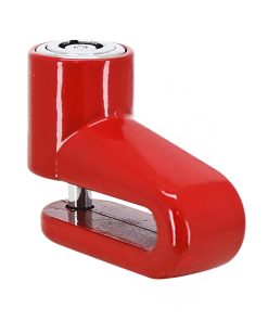 Antivol Mini Bloque Disque Pour Trottinette Rouge (Inclus Support de Fixation)