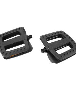Pedale Cargo - E-Bike Roulement Newton Corps et Cage Resine Noir Avec Grip 9-16" (Paire) 112X115mm
