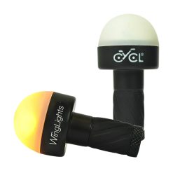 Eclairage Clignotant Embout de Cintre Guidon Noir à Piles Cr2032 (Paire)