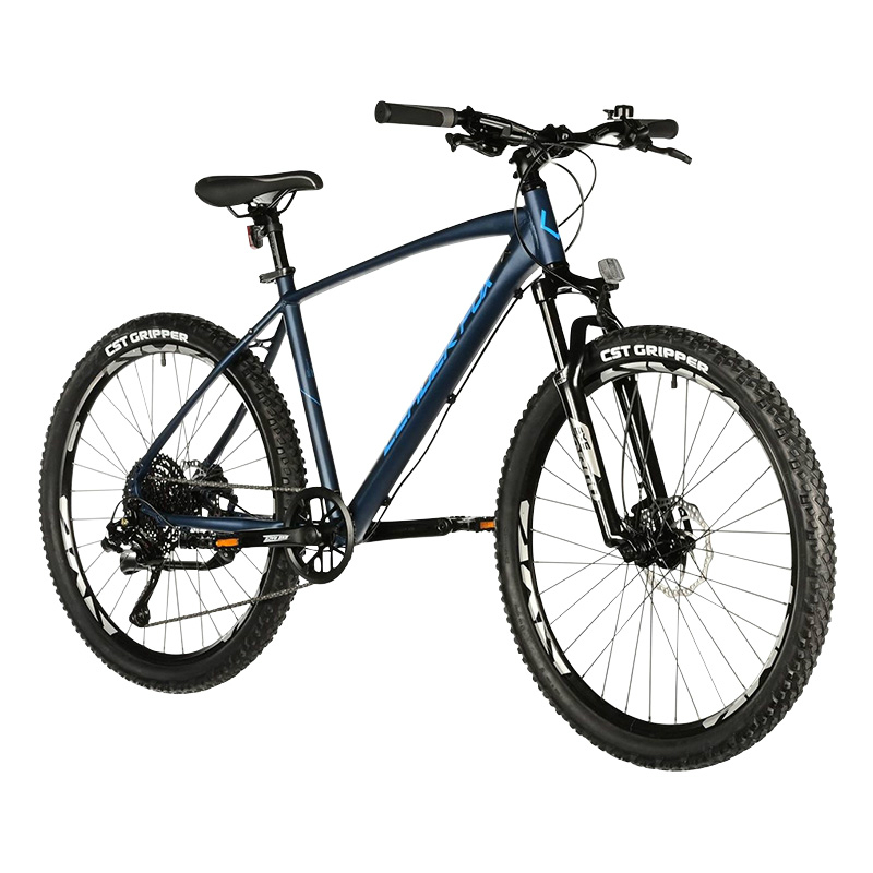 Velo Musculaire VTT 26 Leader Fox Factor 2025 Bleu Nuit Mat 9V Cadre 18 Pouces (Taille 156 À 164 Cm) -Hydraulique A Disque-