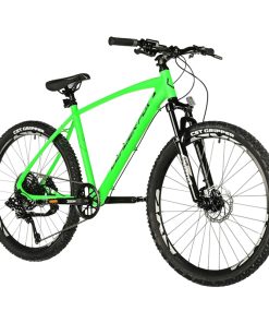 Velo Musculaire VTT 26 Leader Fox Factor 2025 Vert Fluo Mat 9V Cadre 20 Pouces (Taille 164 À 172 Cm) - Hydraulique A Disque