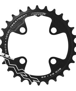 Plateau VTT 4 Branches D.64 Miche 28 Dents Interieur Triple-Double Noir