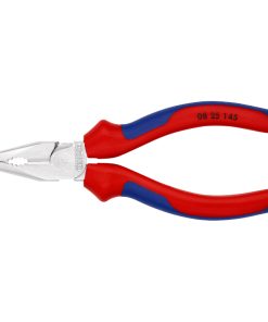 Pince Universelle Pro Knipex Demi Ronde 145mm Chrome Avec Poignee Ergonomique (08 25 145) -Made In Germany-