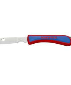 Couteau Electricien Pliant Pro Knipex Lame En Acier Inoxydable Avec Poignee Ergonomique (16 20 50 Sb) -Made In Germany-
