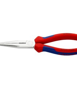 Pince A Bec Fin Droite Pro Knipex Demi Ronde 200mm Chrome Avec Poignee Ergonomique (26 15 200) -Made In Germany-