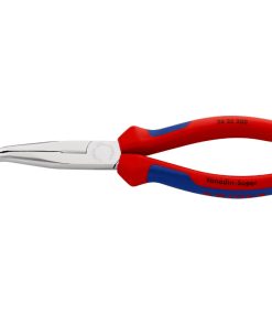 Pince A Bec Fin Coudee Pro Knipex Demi Ronde 200mm Chrome Avec Poignee Ergonomique (26 25 200) -Made In Germany-