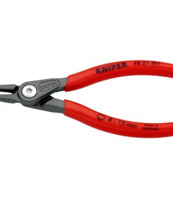Pince A Circlips Interieur Pro Knipex 130mm Diam Circlips 8 A 13mm Gris Antirouille Pointe 0,9mm (Coudee) (48 21 J01) -Made In Germany-