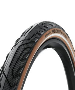 Pneu VTT Urbain 28 X 2.20 Continental Pure Contact Noir Flanc Marron Reflex Tubeless Ready (55-622) Compatible Vae
