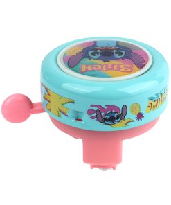 Sonnette Enfant Timbre Disney Stitch Bleu-Rose 55mm (Vendu A L'Unite)