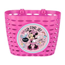 Panier Avant Enfant Minnie Rose Fixation Par Sangle Sur Cintre Guidon