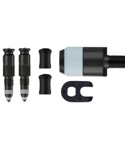 Adaptateur Valve de Pneu Tubeless Presta Vers Schwalbe Clik Valve Obus Demontable + Adaptateur Tete de Pompe (Vendu A La Paire Sur Carte)