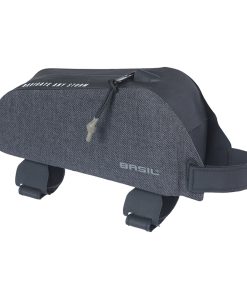Sacoche de Cadre Velo Basil Navigator Storm Noir Fixation Velcro 0.8L