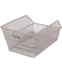 Panier Arriere Acier Nid Abeille Basil Cento Beige (45 X 31 X 21 Cm)
