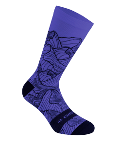 Chaussettes-Socquettes Ete Gist Trendy Violet Altitude 38-42 Ecologique - Hauteur 20Cm (Paire) -5863